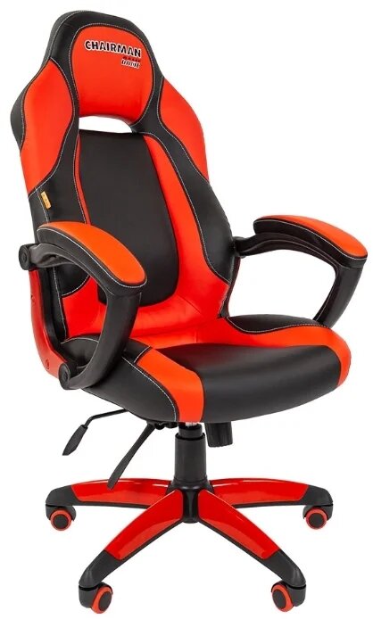 Компьютерное кресло Chairman game 20 черный/красный