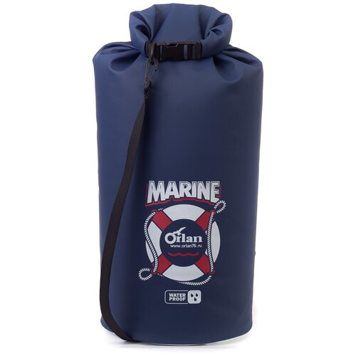 фото Гермомешок marine 30л темно-синий/белый orlan
