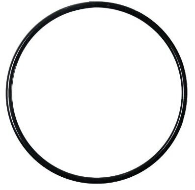 Металлическое кольцо для воздушной гимнастики, цвет черный, диаметр 80 см.