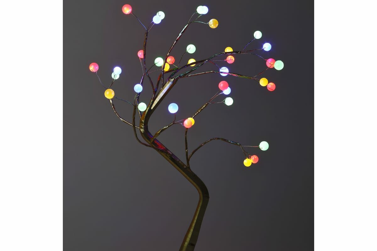 дерево световое Самоцветы 45см 36LED мульти ЭРА - фото №6