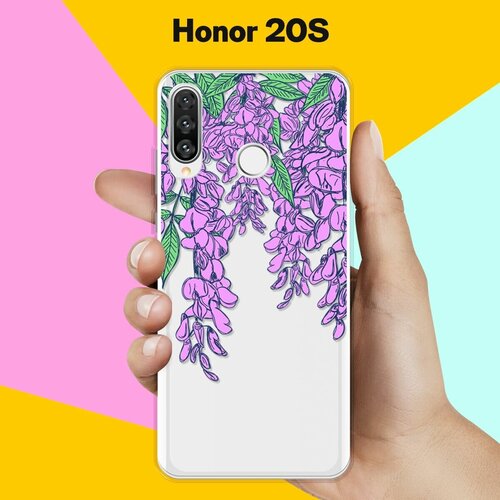 Силиконовый чехол Цветы фиолетовые на Honor 20s силиконовый чехол на honor 10 фиолетовые цветы для хонор 10