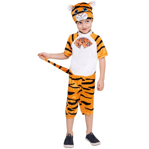 Костюм пуговка, размер 104, оранжевый каранавальный костюм тигренок рост 104см 1603239