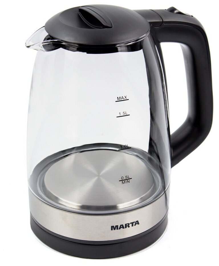 Чайник MARTA MT-1098, черный жемчуг
