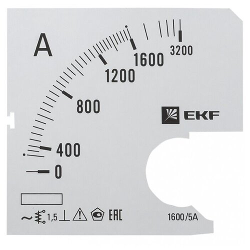 EKF Шкала сменная для A721 1600/5А-1,5 s-a721-1600