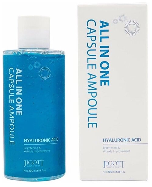 Сыворотка капсульная с гиалуроновой кислотой JIGOTT All-In-One Hyaluronic Acid Capsule Ampoule 200ml