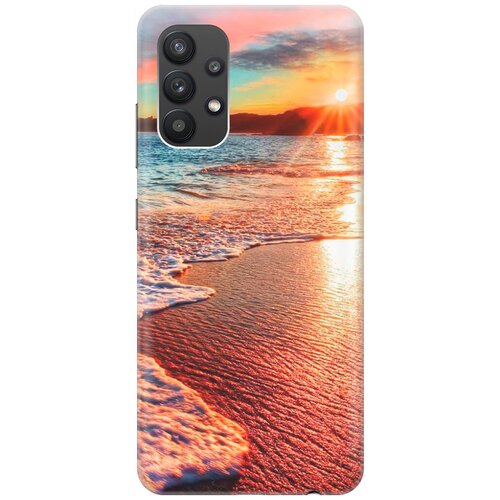 фото Силиконовый чехол на samsung galaxy a32 / самсунг а32 с принтом "залитый светом пляж" gosso