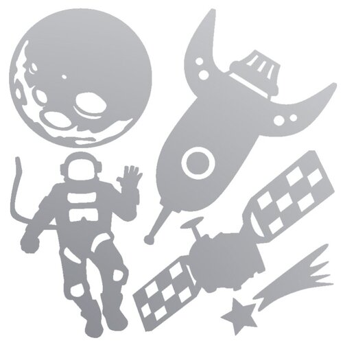 Светоотражатель , 1 шт., серебряный