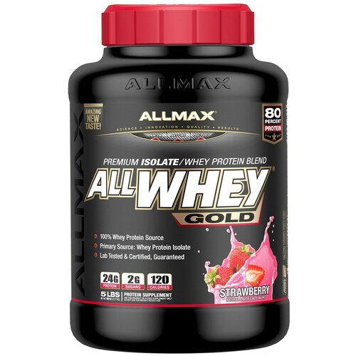 Протеин ALLMAX AllWhey Gold, 2270 гр., клубника