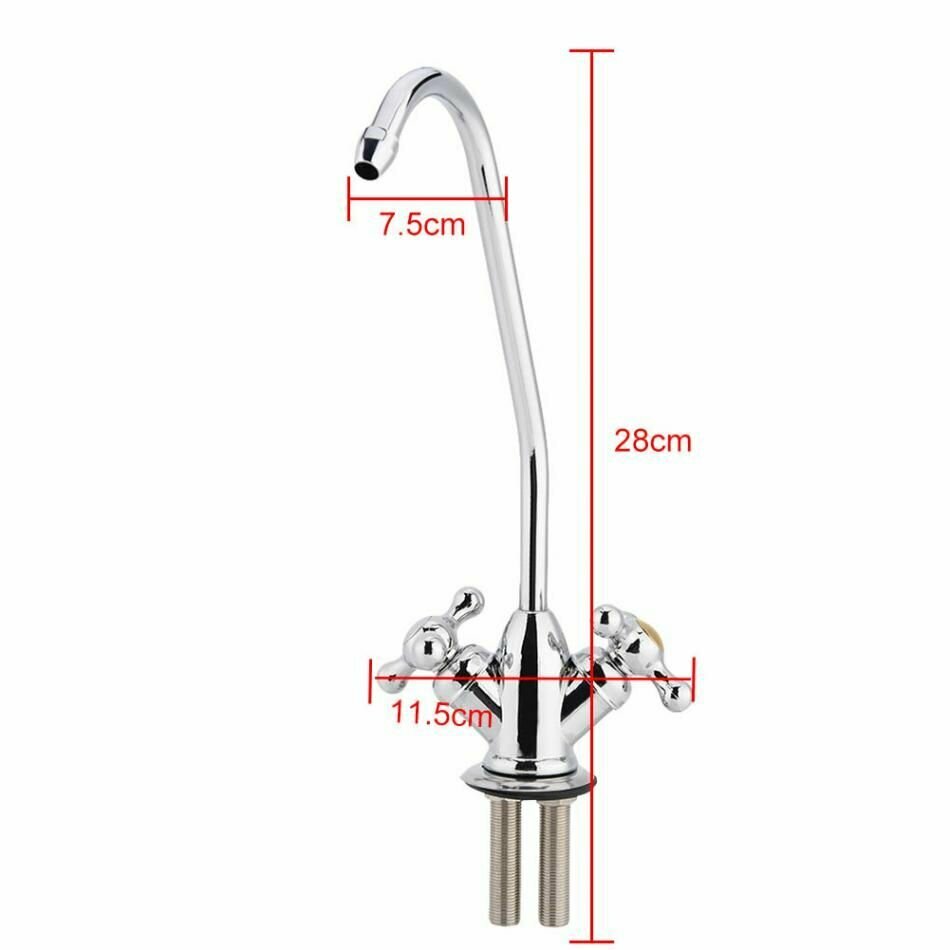 Кран для фильтра с двумя ручками универсальный - фотография № 3