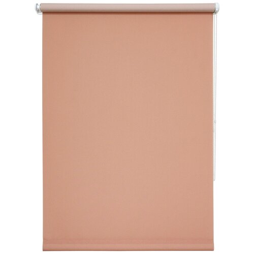 фото 7558. рулонная штора 100х175 плайн лососевый уют