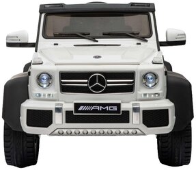 RiverToys Автомобиль Mercedes-Benz G63 AMG 4WD A006AA, белый