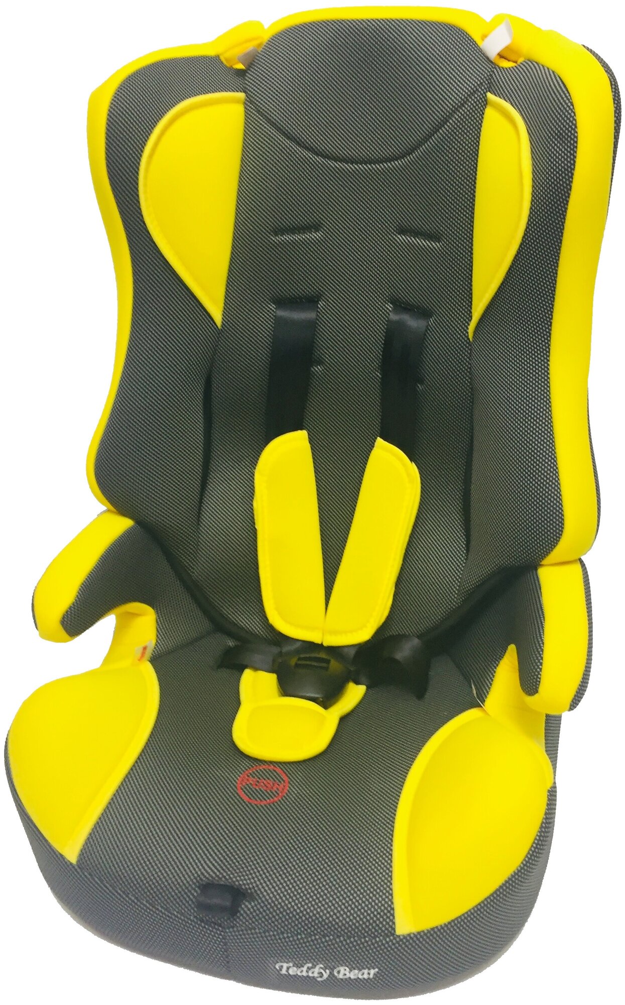 Автокресло группа 1/2/3 9-36 кг Teddy Bear без вкладыша 513 RF YELLOW+BLACK DOT