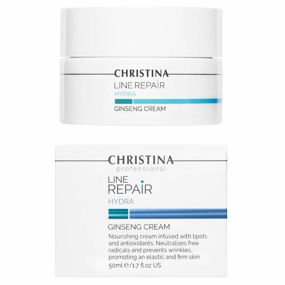 Крем Christina Line Repair Hydra Ginseng Cream, Увлажняющий и питательный крем «Женьшень», 50 мл