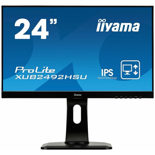 Монитор Iiyama 23.8 ProLite XUB2492HSC-B1 черный IPS LED 16:9 HDMI M/M матовая HAS Piv 250cd 178гр/178гр 1920x1080 75Hz DP FHD USB 5.4кг