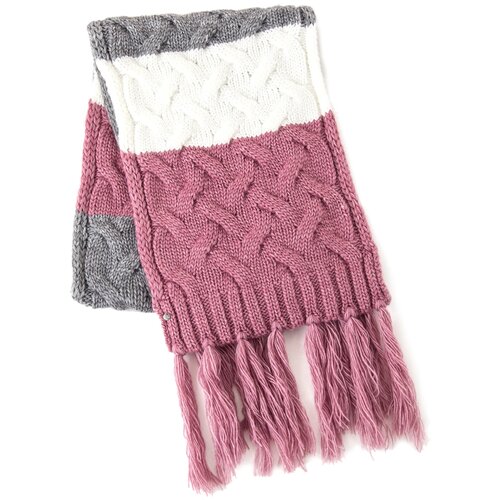 фото Шарф женский finn flare, цвет: серо-розовый a20-32149_824, размер: единый