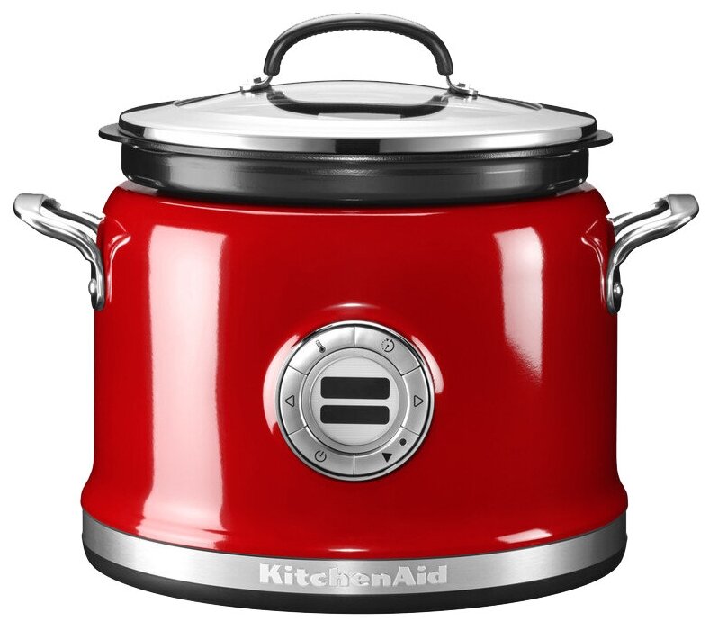 KitchenAid KMC4241CA Candy Apple Red 4-Quart Multi-cooker - Bed