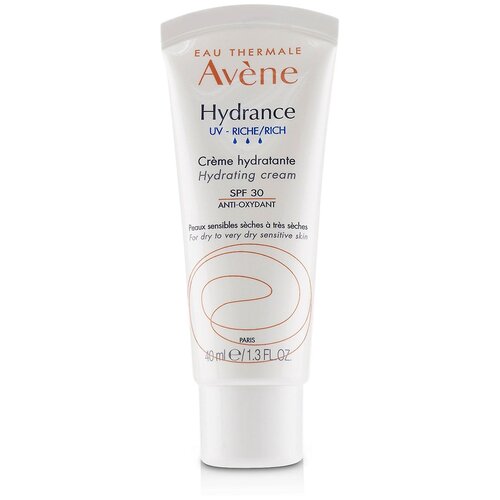 AVENE Hydrance Rich Hydrating Cream SPF 30 увлажняющий крем для сухой кожи, 40 мл avene hydrance rich hydrating cream 40ml