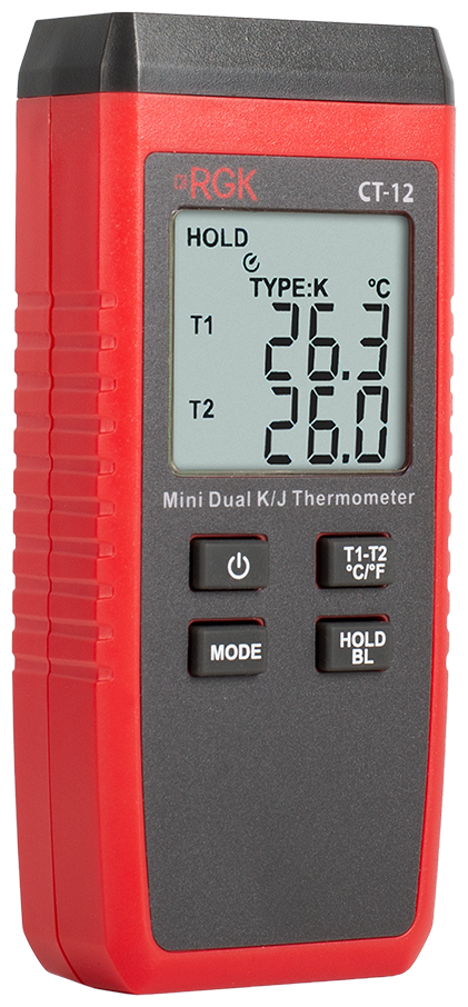 Термометр RGK с погружным зондом температуры TR-10W и поверхностным зондом TR-10S, без поверки - фото №13