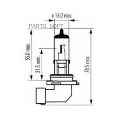 SCT GERMANY 202594 Лампа галогенная HB4 12V 51W 