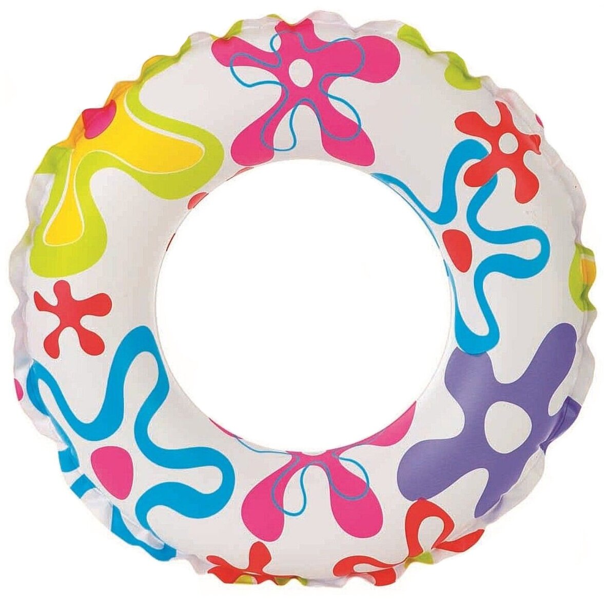 INTEX Надувной круг для плавания Lively Print, 51 см, INTEX (от 3 до 6 лет, цвета в ассортименте)