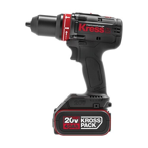 Дрель шуруповерт аккумуляторная бесщеточная ударная KRESS KU361 20В 4Ачх2 ЗУ 15Ач кейс 2799000₽