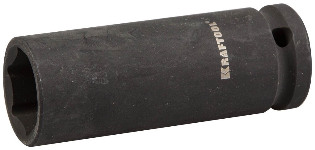 Торцовая головка KRAFTOOL "INDUSTRIE QUALITAT" ударная, удлиненная (1/2"), FLANK, Cr-Mo, фосфатированная, 21 мм(27942-21_z01)