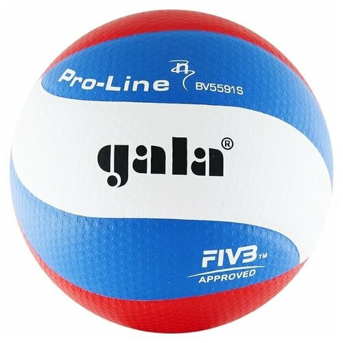 фото Волейбольный мяч gala pro-line 10 fivb белый/синий/красный