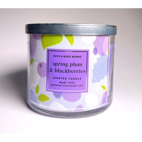 Свеча ароматическая Bath and Body Spring Plum & Blackberries