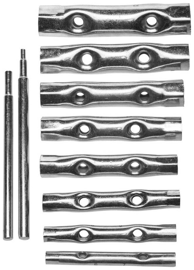 Набор трубчатых ключей DEXX 6-22мм 10 предметов 27192-H10