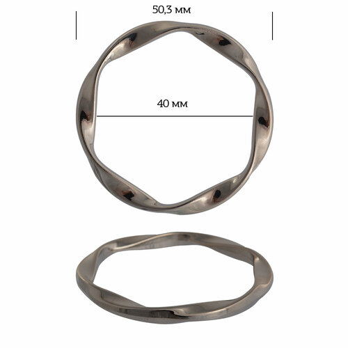 кольцо металл tby 3d13551 1 46мм внутр 40мм цв золото уп 10шт Кольцо металл TBY-1B1187.2 50,3мм (внутр. 40мм) цв. никель уп. 10шт