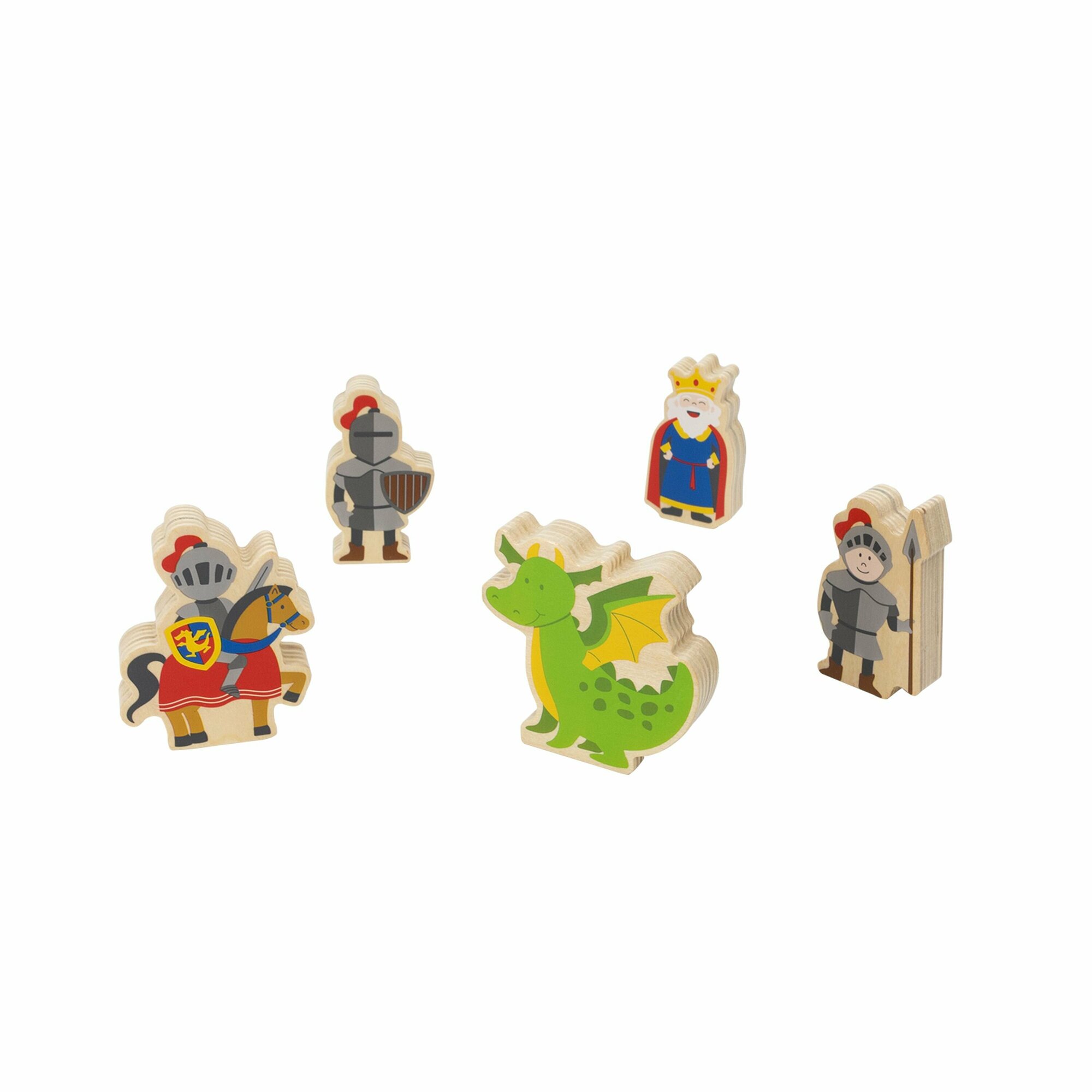 Игровой набор Viga Toys Деревянный замок (50310) - фото №5