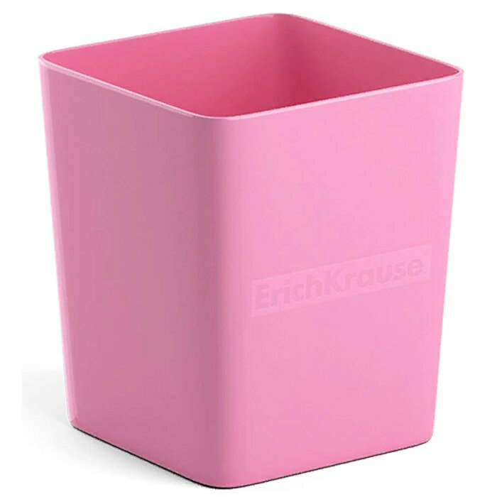Подставка д/ручек и карандашей (ErichKrause) Base Pastel розовый арт.51497. Количество в наборе 5 шт.