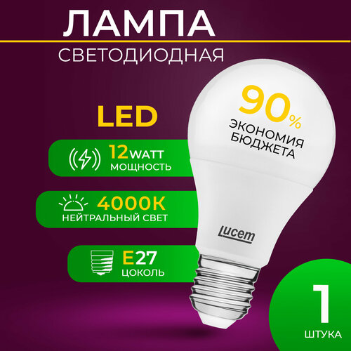 Светодиодная лампа Lucem LM-LBL 12W 4000K E27