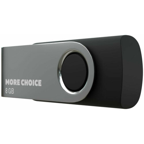 USB-флеш накопитель MORE CHOICE 4610196407512 MF8-4 USB 8Gb 20 Black 419₽