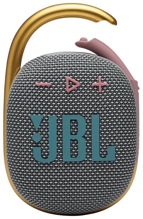 Портативная акустика JBL Clip 4, 5 Вт, серый
