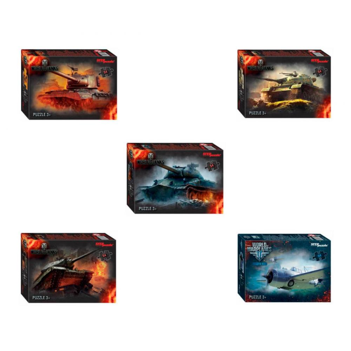 Пазл. 54 "World of Tanks" (Wargaming)