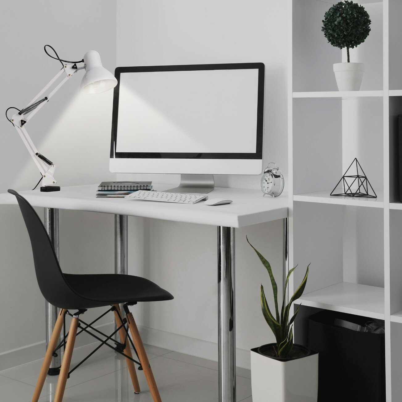 Светильник настольный на струбцине ФАZA TBL-01 Е27 белый