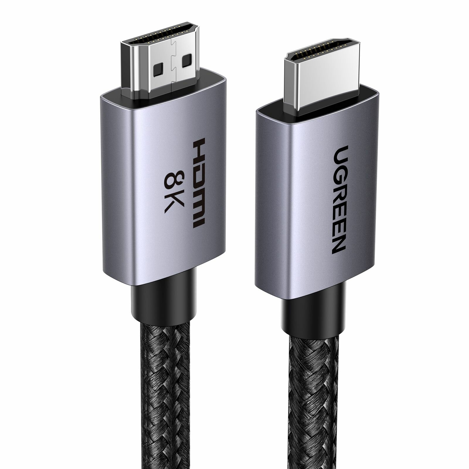 Кабель UGREEN HD171 (25908) HDMI 2.1 Male To Male 8K Cable. Длина: 1м. Цвет: серый