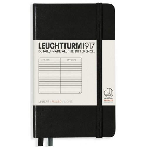 Leuchtturm 334821 Блокнот leuchtturm classic a6 80 гм2 187 стр в линейку твердая обложка черный 2429₽