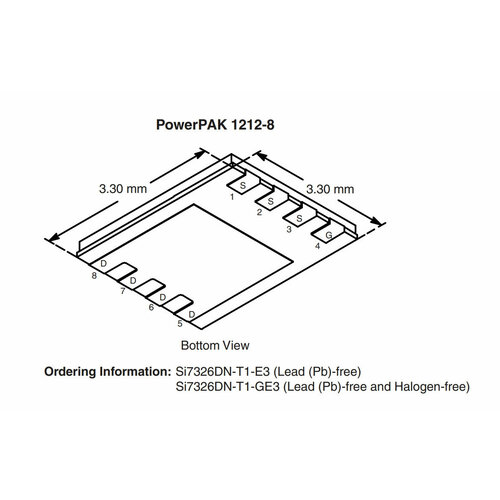 Микросхема SI7326DN N-Channel MOSFET 30V 100 шт лот cj2310 screen s10 sot 23 n channel 60v 3a mosfet chip new spot