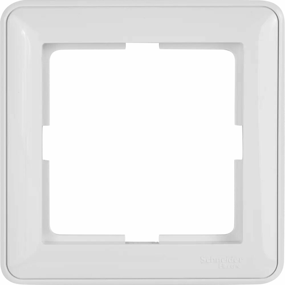 Рамка для розеток и выключателей Schneider Electric W59 1 пост, цвет белый