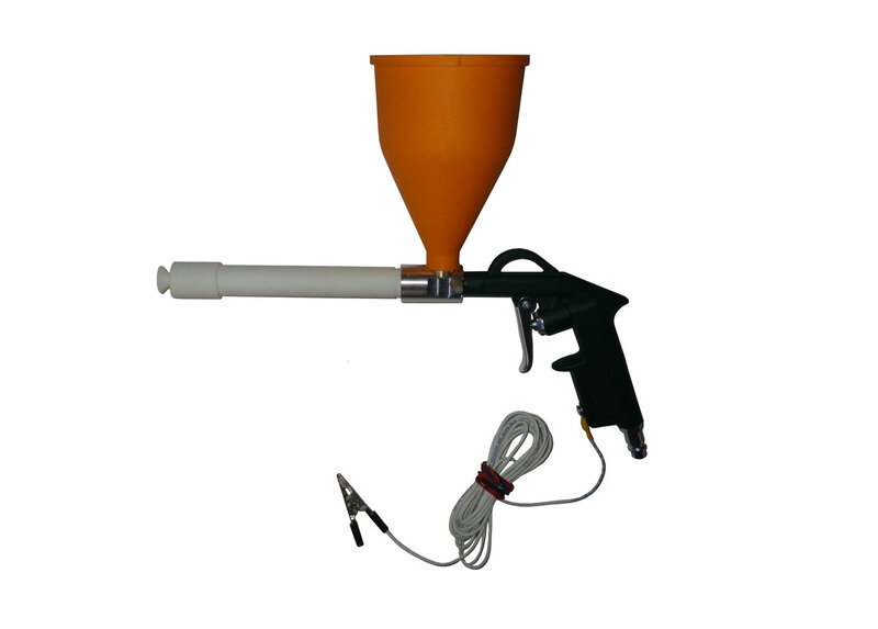 Пистолет распылитель для порошковой краски ручной трибостатический Tribo Тесла TSL00100