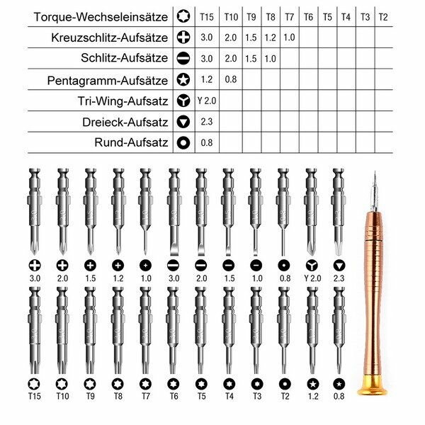 фото Набор прецизионных отверток Vastar 25 в 1 (карманный)
