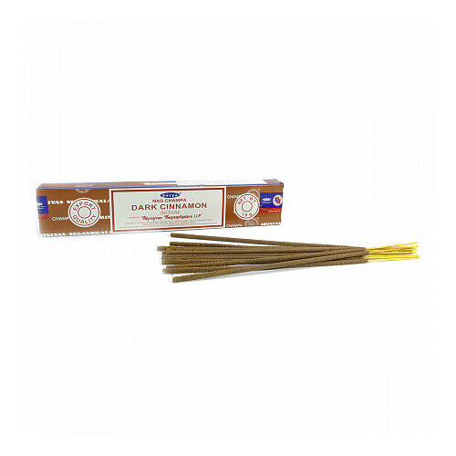 Nag Champa DARK CINNAMON, Satya (Благовония корица, Сатья), 15 г. благовония темная корица cатья серия incense dark cinnamon satya 15 г