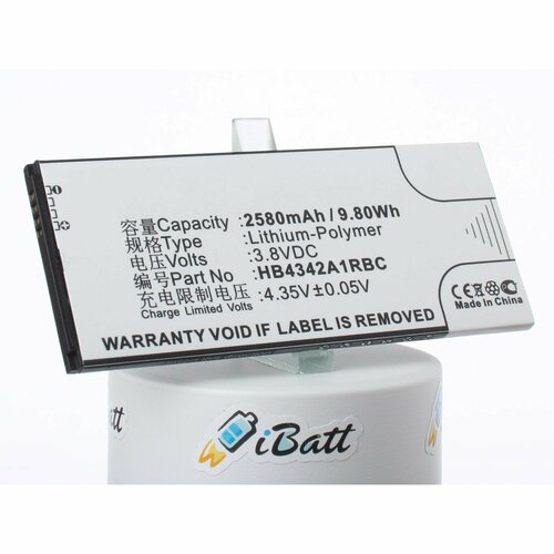 Аккумуляторная батарея iBatt 2580mAh для HB4342A1RBC, Ascend Y5 2, Ascend Y5II 3G аккумуляторная батарея hb4342a1rbc для huawei ascend y5 2 honor 5 2000mah 3 8v