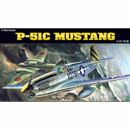 Academy сборная модель 12441 P-51C Mustang 1:72 сборная модель meng ls 006 самолёт north american p 51d mustang fighter