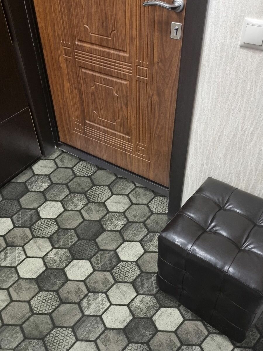 Коврик в прихожую придверный противоскользящий 100х100 — фото 1