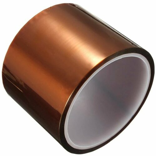 Термостойкий скотч Kapton Tape (70 ММ) 30 м золотой пальчиковый коричневый высокотемпературный скотч полиизоляция подходит для 3d принтера