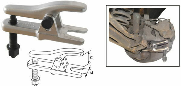 Съемник шарикового шарнира винтового типа для ремонта подвески KL-0163-1