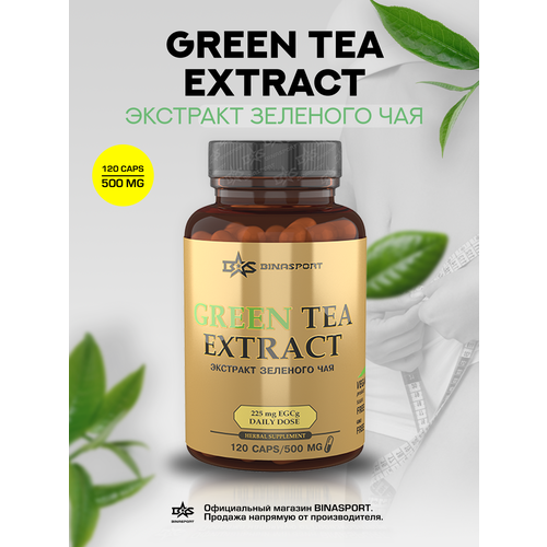 BINASPORT GREEN TEA EXTRACT (Экстракт зелёного чая) 120 caps/500 mg